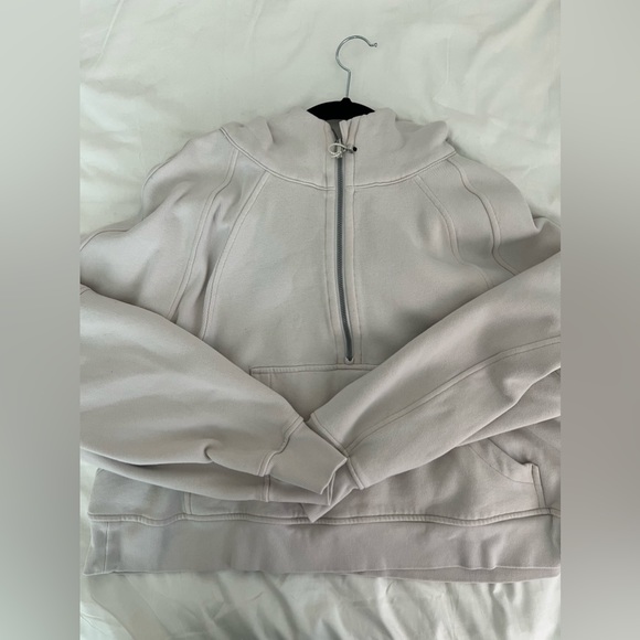 Lululemon Oversized Scuba Half-Zip Jacket Bone XL/XXL - Picture 2 of 4